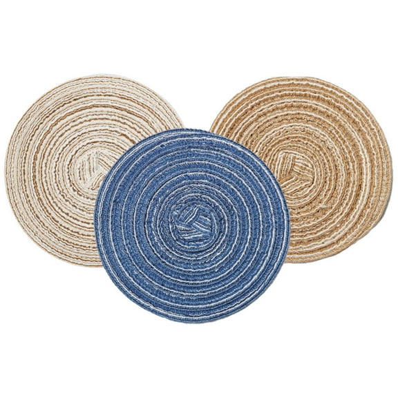 NICEXMAS 3pcs Miniature Doll House Floor Mats Mini Rugs Mini Doll House Furniture Accessories