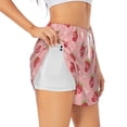thumbnail image 2 of Haiem Strawberries Women's 2 in 1 Running Shorts - Lightweight Athletic Workout Gym Yoga Breathable Sports Shorts Liner with Phone Pockets-XX-Large, 2 of 9
