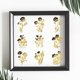 thumbnail image 4 of 9 pegatinas metálicas autoadhesivas de 1,6 x 1,6 pulgadas con diseño floral dorado., 4 of 9