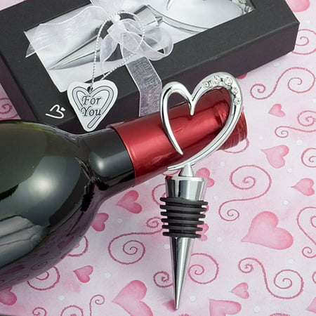 - Distinctively Modern Heart Design Wine Bottle Stopper