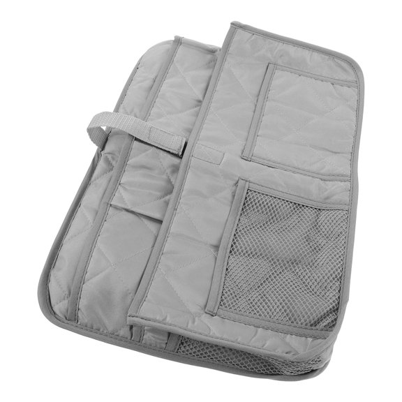 ETEREAUTY Grey Multi-Layer Hanging Storage Organizer Bag for Easy Installation and Versatile Home & Closet Organization