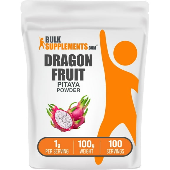 BulkSupplements Dragon Fruit Extract Powder - 1g per Serving - 100 Grams (3.5 oz) - 100 Servings
