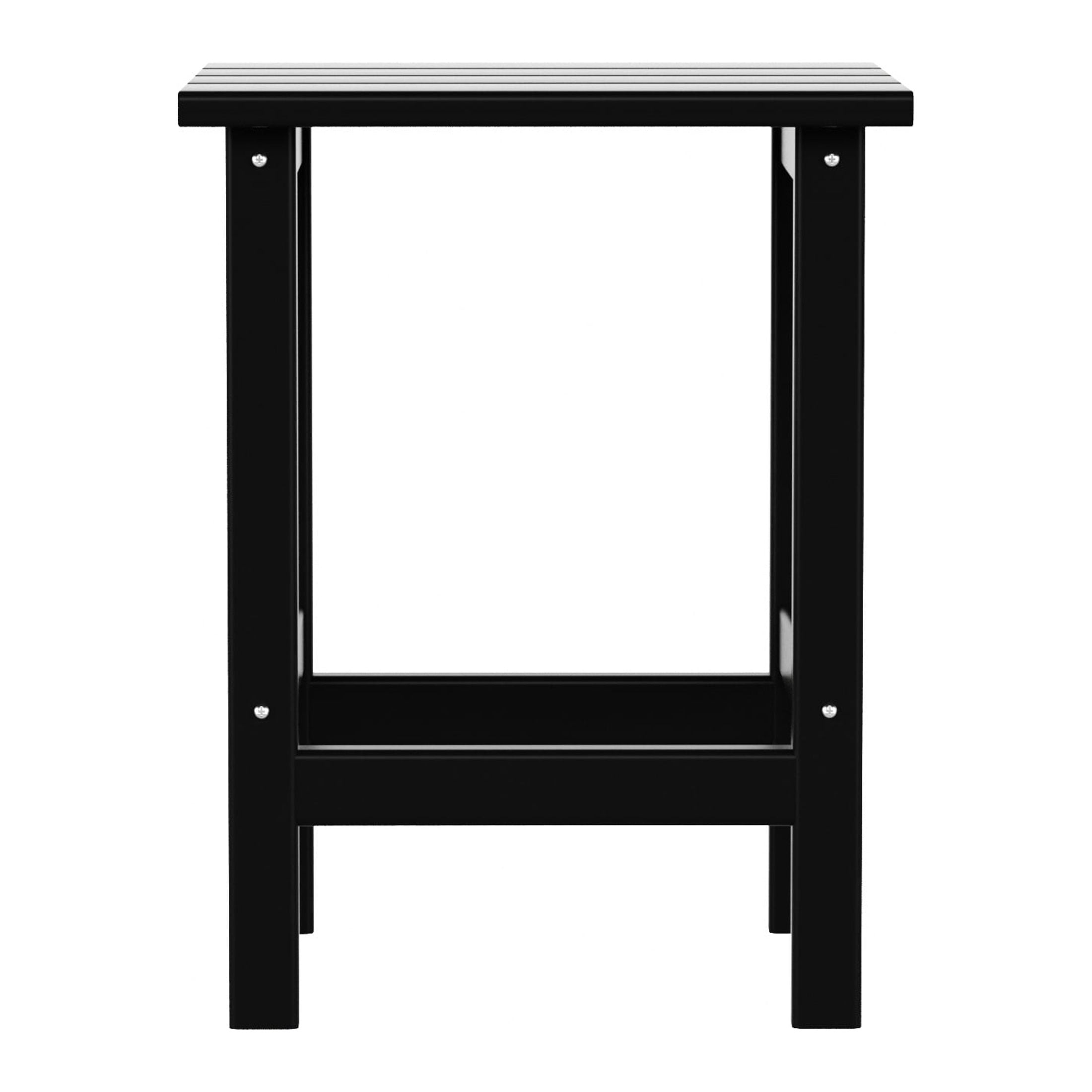Westin Outdoor Patio Plastic Side Accent Table, Black