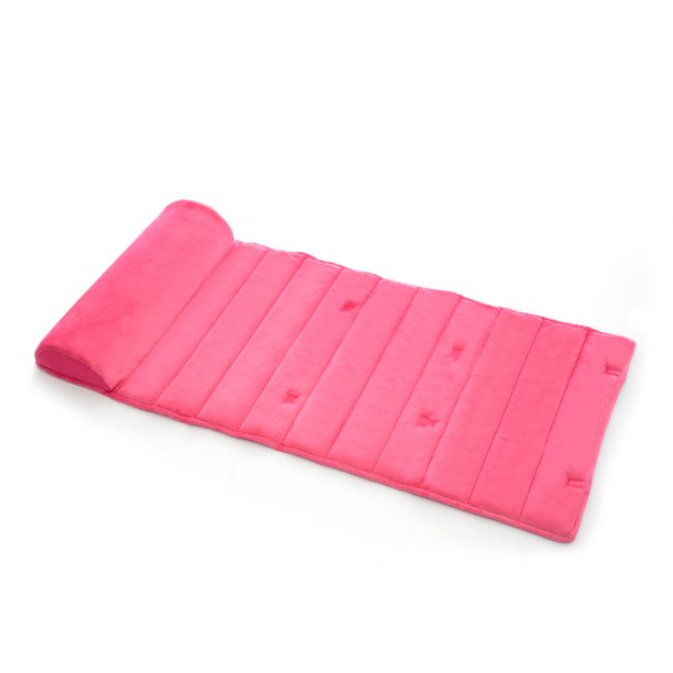 My First Toddler Memory Foam Nap Mat with Removable Pillow, Pink