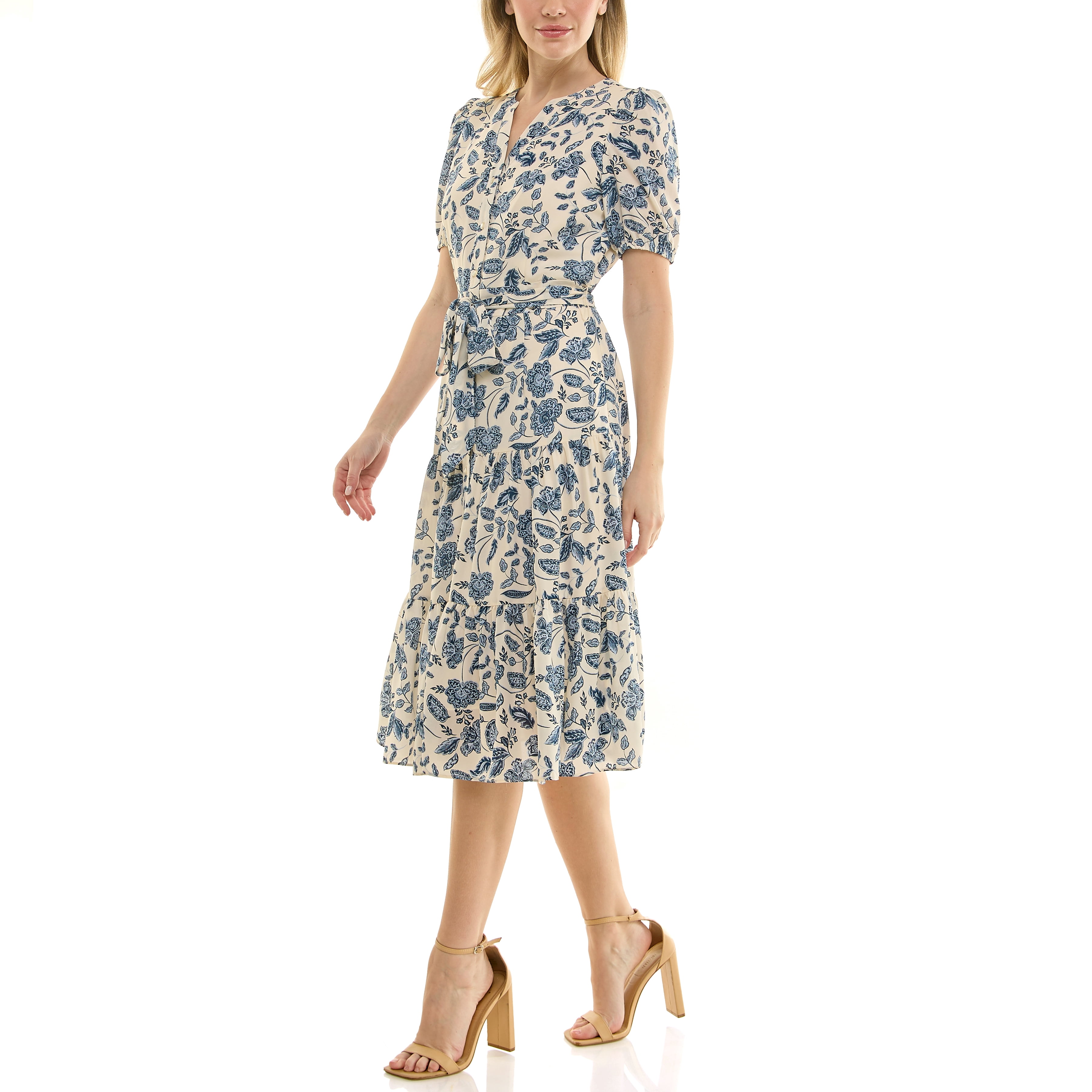 Nanette Nanette Lepore Womens Tie Waist Shirtdress