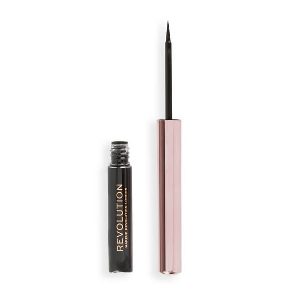 Revolution Super Flick Liquid Eyeliner, Highly Pigmented, Black