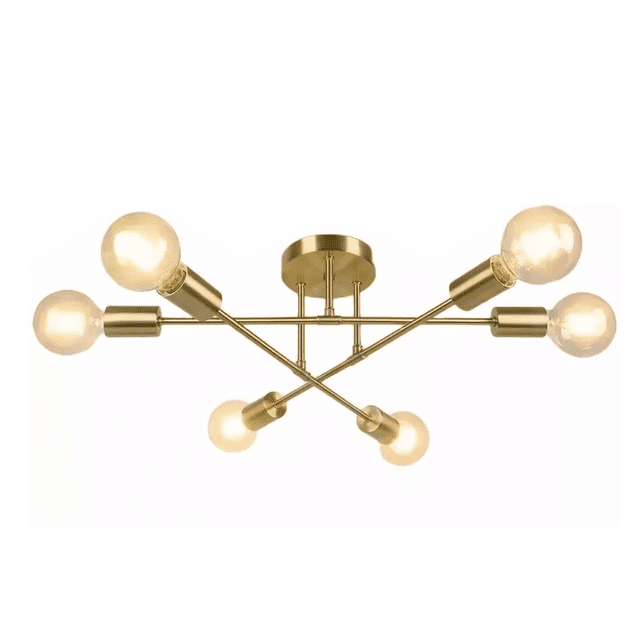 Lámpara De Techo Colgante Decorativas Moderna 6 Luces Sala