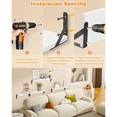 thumbnail image 4 of Repisas Flotantes Labg Madera Modernas Estantes Baño Topon 4 Pzs Blanco, 4 of 5