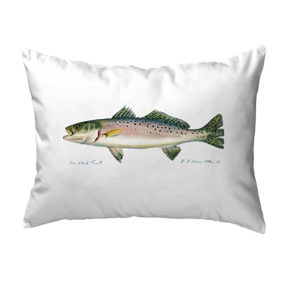 Betsydrake NC023L Speckled Trout Left Noncorded Pillow - Large