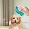 thumbnail image 2 of Pet Bath Brush with Soap Dispenser, Silicone Dog Cat Grooming Brush for Bathing And Massaging, Soft Waterproof Pet Cleaning Tool for Shedding And Hair Removal, Easy-Grip Handle And Hang Hole Design, 2 of 4