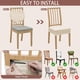 thumbnail image 4 of Fundas para sillas de comedor DREAHOTEXTIL de jacquard elástico, juego de 6 unidades, color beige, 4 of 6