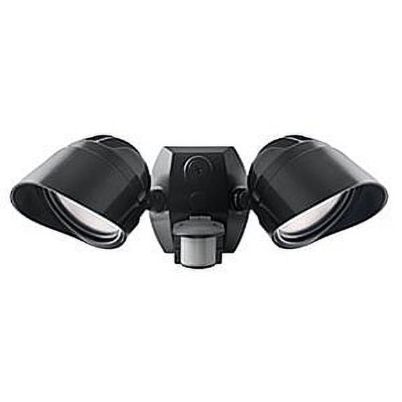 RAB Lighting LED Smart Bullet Flood 2x12W Adjustable Dual Heads Bronze Neutral Lighting Fixture with Motion Sensor
