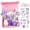 Purple, variant on Shelbybox Hair Accessories for Girls Gift Set, 25 Pieces Purple Hair Clips, Barrettes, Ponytail Ties, Bows, Mirror & Unicorn Comb, Toddler Hair Set