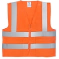 thumbnail image 2 of Safety Vest Orange Knit w/2 Pockets ANSI/ISEA Large, 2 of 3