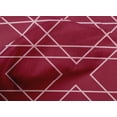 thumbnail image 4 of oneOone Tissu Popeline de Coton Rouge Géométrique & Floral Matériel de Robe Tissu Imprimé au Mètre 42 Pouces de Large, 4 of 4
