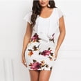 thumbnail image 2 of IROINNID Sleeveless Round Neckline Dress For Women Sexy Floral Holiday Party Short Mini Dress Prints Short Sheath Dress, 2 of 4