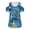 Starry Night Octopus, variant on POLERO Women Short Sleeve Tshirts Cold Shoulder Tops Vneck T-shirt Red Sea Octopus Print Soft Cool for Summer Spring Travel Work Beach Vacation Tunic S