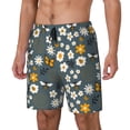 thumbnail image 2 of Xecao Flowers and Bee for Men's Swimming Trunks Swim Trunks Quick Dry Swim Shorts with Mesh Lining Funny Swimwear Bathing Suits, 2 of 9