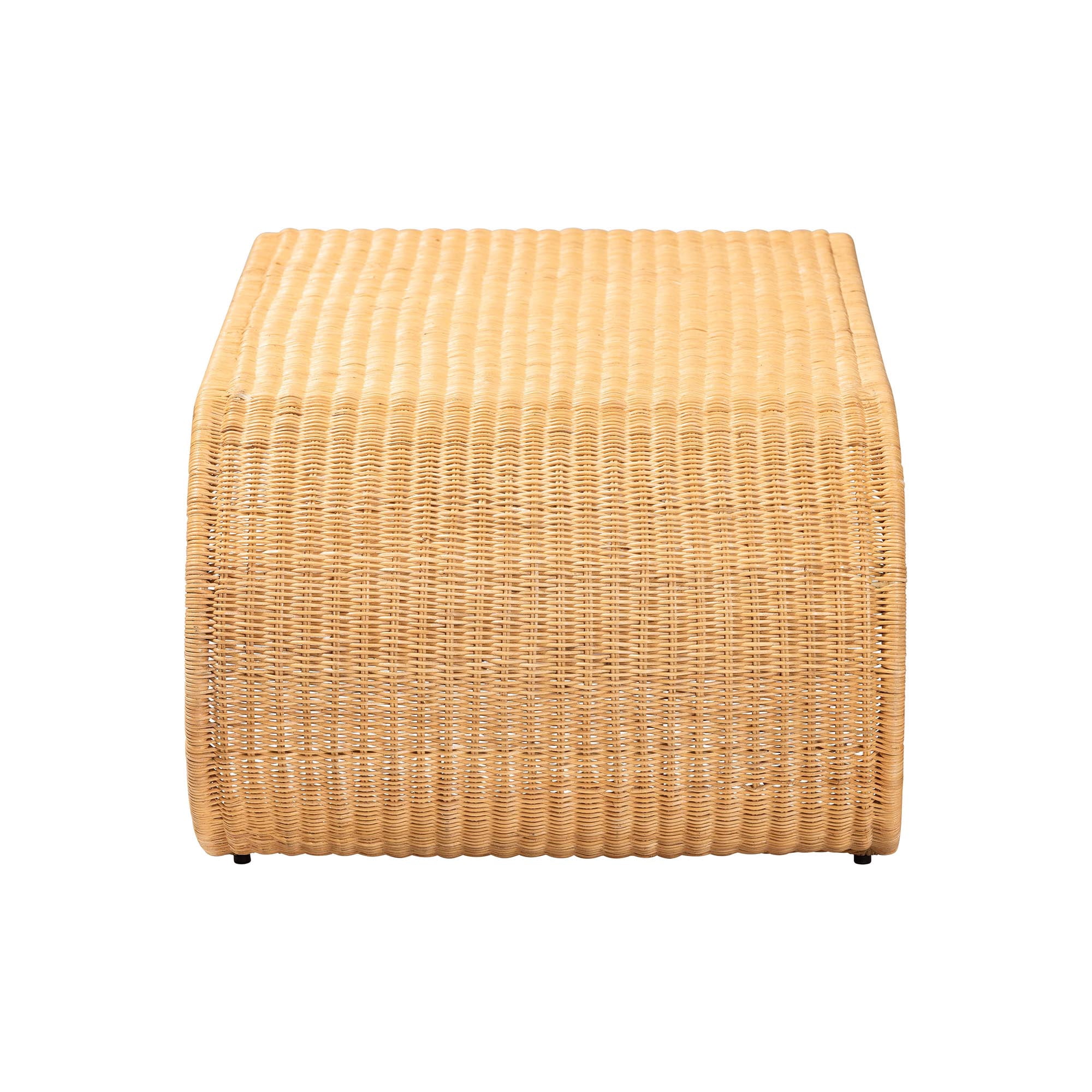 bali & pari Palm Boho Coffee Table, Light Honey