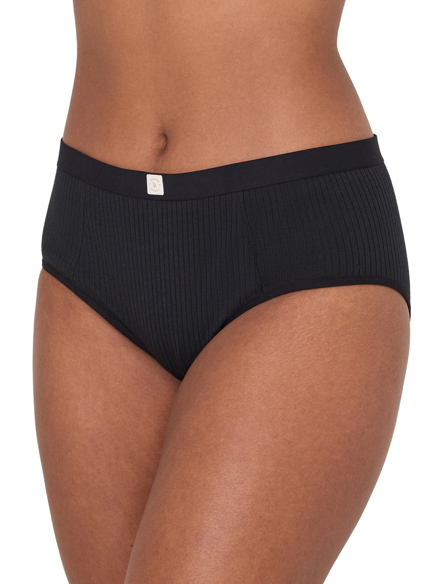 Kindly Yours Women’s So Comfy Rib High Leg Brief, 2-Pack, Sizes XS-XXXL
