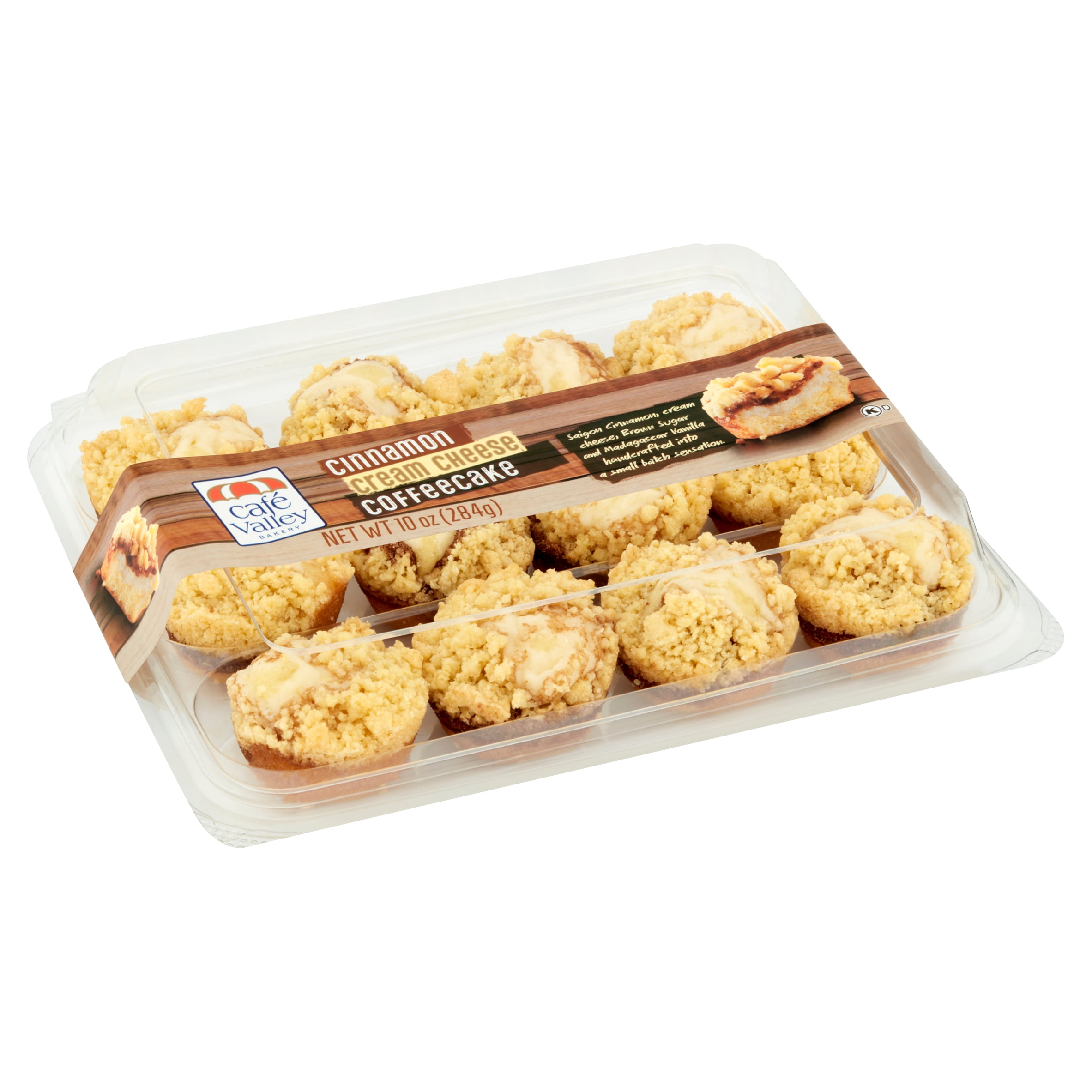 Café Valley Bakery Cinnamon Cream Cheese Coffeecake, 12 count, 10 oz