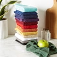 thumbnail image 5 of DII Terry Waffle Solid Dishtowel Set 4 Piece, Blue, 5 of 5
