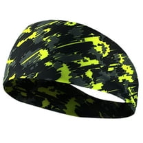 2DXuixsh Pineapple Topper Headband Unisex Sweat Wicking Hair Bands for Sports Fitness Yoga Running Elastic Headband Boys Sweatbands Head Green One Size