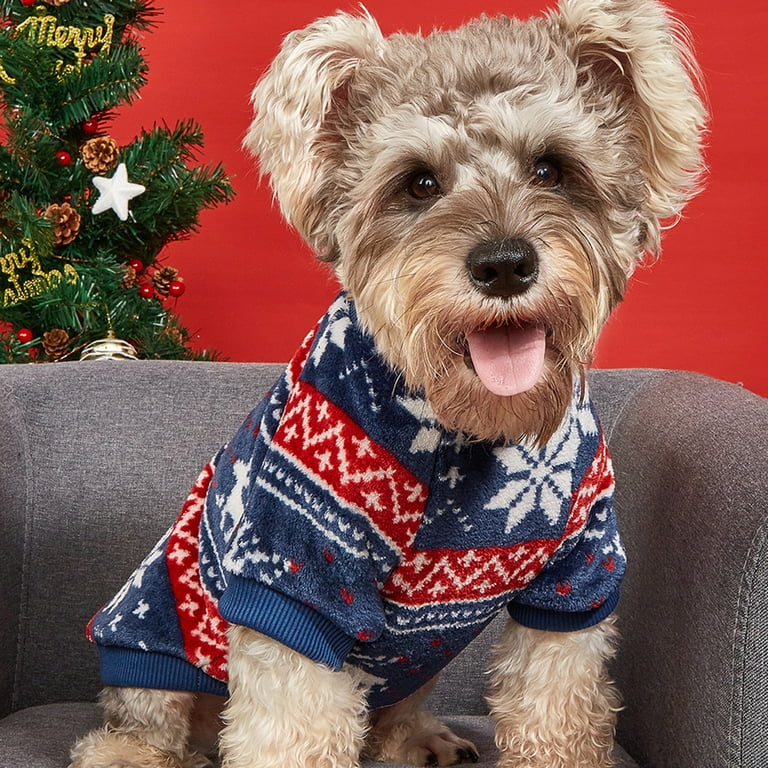 anvazise-pet-clothes-creative-pattern-wear-resistant-polyester-elk-snowflake-print-dog-sweater-winter-clothing-for-outdoor-dark-blue-l-walmart-com