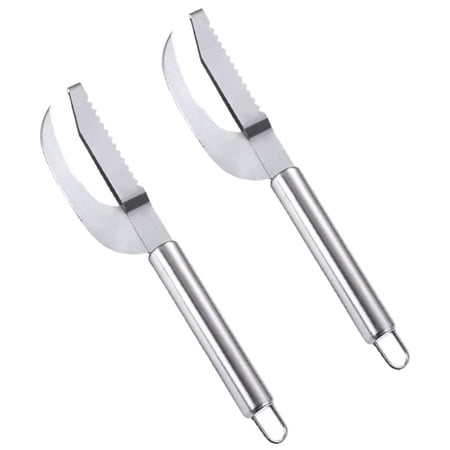 Tineasur Stainless Steel Fish Set Silver Quick Efficient Kitchen Gadgets 2Pcs