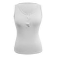 thumbnail image 2 of Vedolay Tank Tops Basic Tank Tops for Women Undershirts Lightweight Camis,White L, 2 of 4