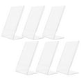 thumbnail image 1 of HLONK 6pcs Desktop Standing Acrylic Frame Multi-use Poster Photo Holder Picture Frame Adorn, 1 of 6