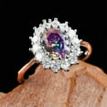 thumbnail image 3 of HOOUN Silver Rings Cubic Zirconia Pretty Jewelry for Women Wedding Ring Gift Size 6-10-9-#11, 3 of 4