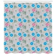 thumbnail image 3 of Floral Shower Curtain, Romantic Morning Glory Inspired Bindweed Flowers of Climbing Plant Garden Concept, Fabric Bathroom Set with Hooks, 69W X 75L Inches Long, Multicolor, by Ambesonne, 3 of 3
