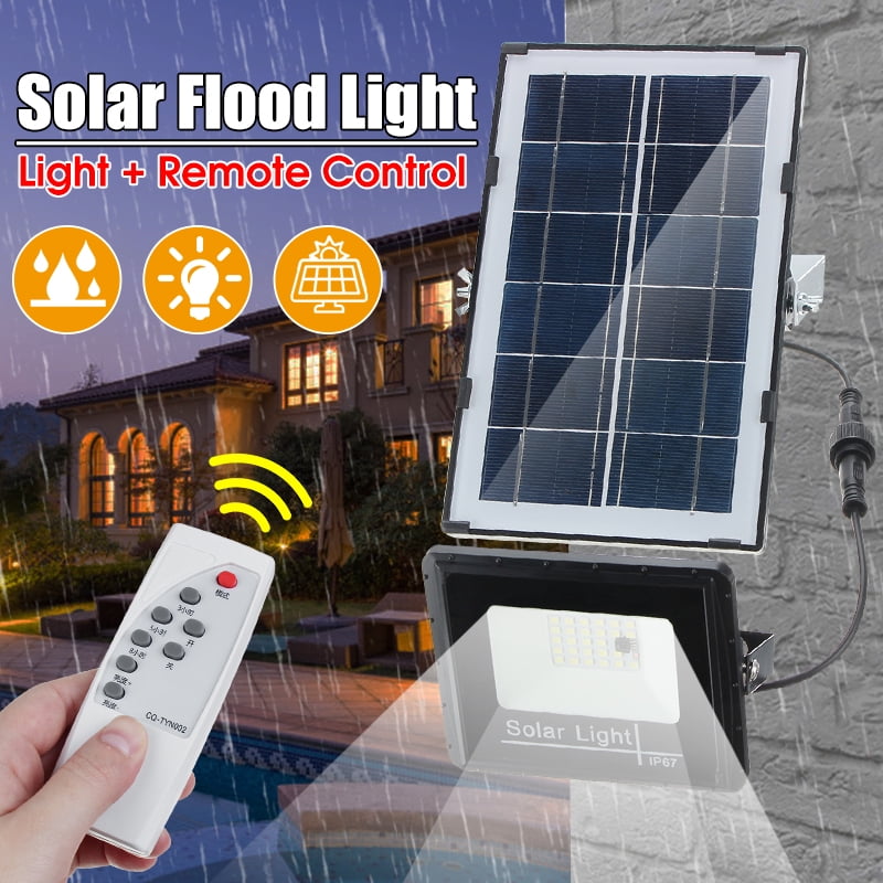 remote controlled solar floodlight