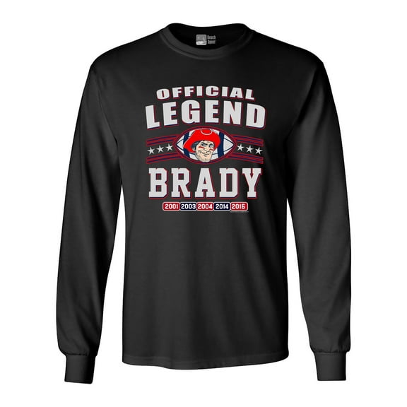 Long Sleeve Adult T-Shirt Official Legend Brady Football DT