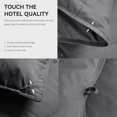 thumbnail image 6 of Grey Goose Feather Down Comforter Queen Size, Premium All Season Duvet Insert, 750+ Fill Power 1200TC Cotton Blend Fabric Hotel Style Comforter, 42 Oz Lightweight (90x90, Dark Grey), 6 of 9