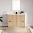 thumbnail image 4 of Meridian Furniture Willard 48" Natural Engineered Stone Bathroom Vanity, 4 of 13