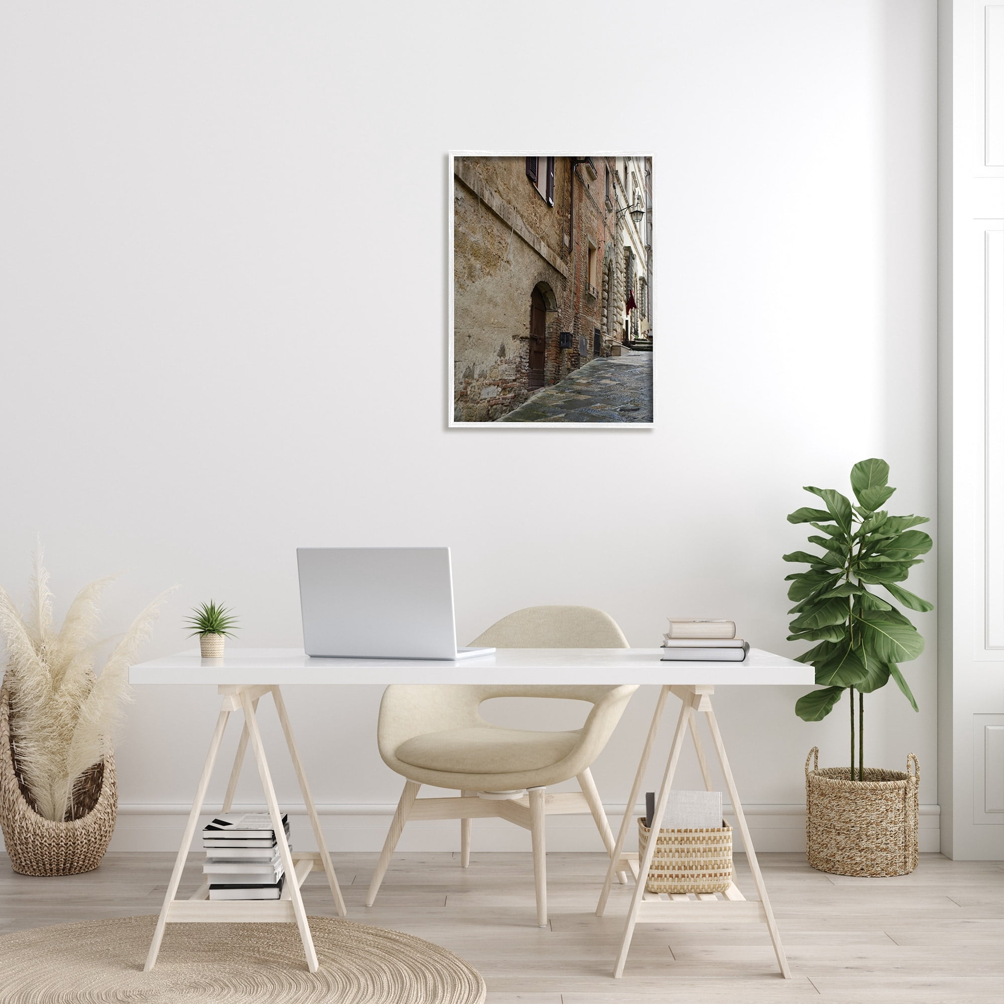 Stupell Industries Historical Architecture Alleyway Brick Building Exterior Street Photography, 24 x 30, Design by Nancy Crowell