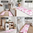 thumbnail image 5 of Pink Breast Cancer Kitchen Rugs Sets Of 3,Kitchen Runner Rugs Non Skid Washable,Decorative Kitchen Floor Mats for Kitchen,Sink,Laundry,17"x30"+ 17"x47" + 17"x59", 5 of 6