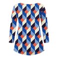 thumbnail image 5 of Ichuanyi liquidación casual de manga larga para mujeres abiertas abiertas cuello redondo flojo túnica plisada camisa blusa blusa ICHUANYI WER202308211209, 5 of 5