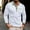 White, variant on Elvqul Shirts for Men Long Sleeve Solid Pullover Mens Tops Black Collared Polo Shirts