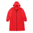 thumbnail image 6 of shqvo Extra Length Raincoats for Womens Waterproof Lightweight Hooded Windbreaker Rain Jacket Outdoor Poncho with Pockets, 6 of 7