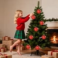 thumbnail image 3 of Ltvvegg Christmas Balls Ornaments, 4.72in Large Christmas Decorations Tree Shatterproof Christmas Ball Ornaments for Wedding Holiday Halloween Party Indoor Outdoor Decor, Red, 3 of 7