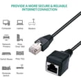 thumbnail image 3 of Ethernet Extension Cable Network Cable Rj45 Extension Cable 1ft/30cm 2 Pieces, 3 of 5