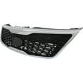 thumbnail image 2 of Grille Assembly Compatible With 2014-2015 Kia Sorento Painted Black Shell and Insert, 2 of 3