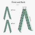 thumbnail image 2 of Gaeub Tropical Floral Printed Silk Feeling Scarf ， Satin Head Scarf for Women,Silk Neck Scarf,Scarves,ashion Silky Satin Headscarf Wrap, Neck Scarves For Handbag Accessories, 2 of 6