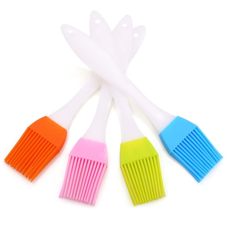 4 Pcs Basting Brush Silicone Heat Resistant Pastry Brushes Spread Oil Butter Sauce Marinades for