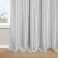 thumbnail image 4 of Faux Silk Taffeta French Pleated Blackout Curtains for Bedroom & Living Room Curtains - Single Panel Window Curtains, 4 of 5