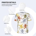 thumbnail image 4 of Balery Cartoon Monkey Baseball Jersey for Men Casual Button Down Shirts Short Sleeve Active Team Sports Uniform-Small, 4 of 9