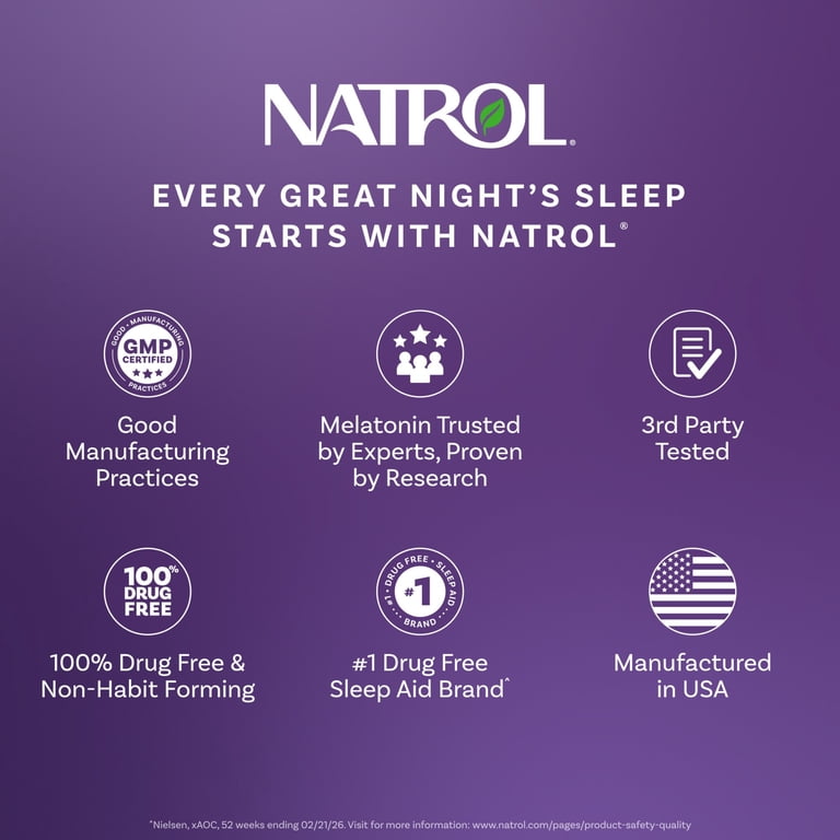 Natrol, MelatoninMax™ Sleep Gummy, 50 Count, Blueberry Flavor